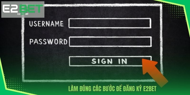 Đăng Ký E2BET – Khởi Đầu Hành Trình Giải Trí Đỉnh Cao 3 Làm đúng các bước để Đăng ký E2BET